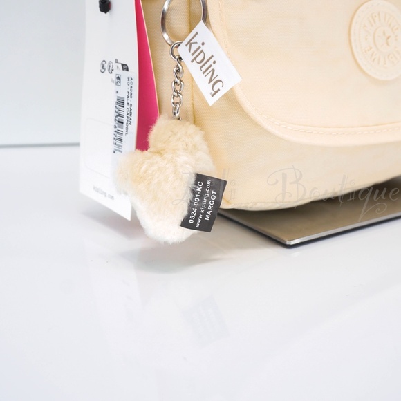 Kipling Sabian Crossbody Mini Shoulder Bag Polyamide AC8280 Pale Daffodil Yellow - Picture 11 of 12